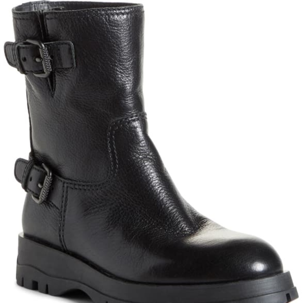 Prada❤️NEW❤️Double Buckle boots black size 10 - Picture 3 of 7